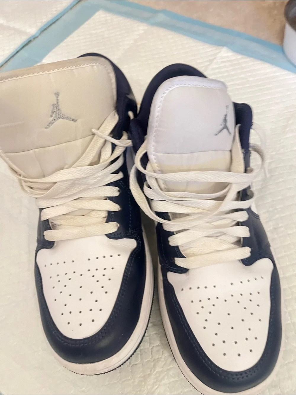 Dallas Cowboys Air Jordan 1 Low White & Navy Sneakers size 9 👟👟👟